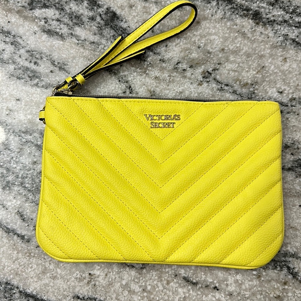 Victoria Secret Yellow Wristlet
